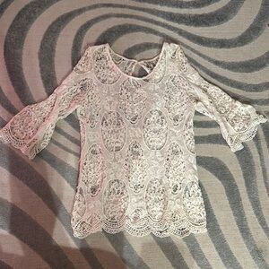Lace Women Top - Cream